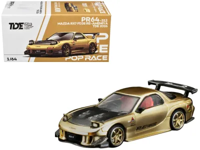 Pop Race PR640512 - Mazda RX7 (FD3S) RE Amemiya RHD (Right Hand Drive) Gold Meta