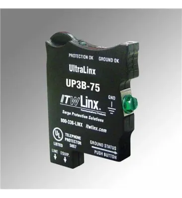 ITW Electronic Component Solutions UP3B-75 - UltraLinx 66 Block Protector - 75V Clamp 350mA Fuse Indicato