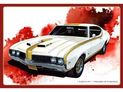 AMT AMT1532 - Skill 2 Model Kit 1969 Hurst Oldsmobile Cutlass 125 Scale Mo