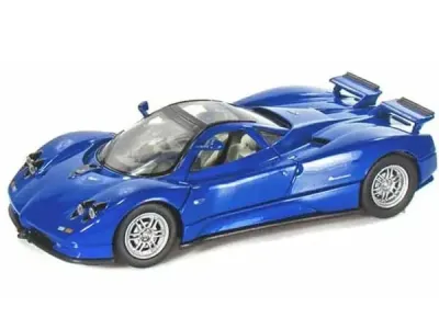 Motormax 73272bl - Pagani Zonda C12 Blue 124 Diecast Car Model by Motormax