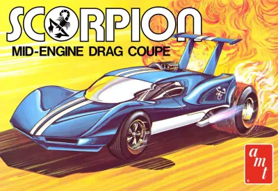 AMT AMT1501 - Skill 3 Model Kit Scorpion Mid-Engine Drag Coupe 125 Scale M