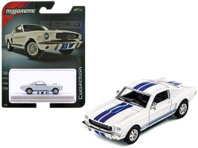 Majorette MJ8505001002 - 1965 Shelby GT350 White with Blue Stripes Collection Series 
