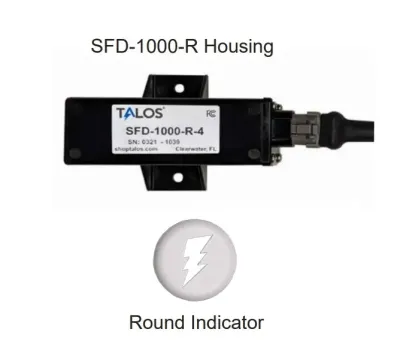 AMERICAN THERMAL INSTRUMENTS, LLC 1525 - Talos SFD1000R White Round Flush Mount Lightning Detector wi