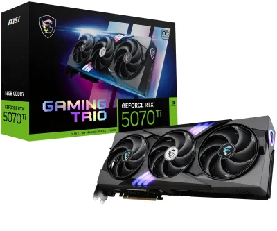 MSI GEFORCE RTX 5070 TI 16G GAMING - 16GB MSI Rtx 5070 TI Trio OC PCI Express G5 Gaming Card GEFO