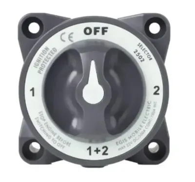 Egis Mobile Electric 2502 - EGIS 2502 Heavy Duty-Series 600A Battery Selector Switch Off