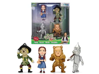 Jada Toys 37489 - Set of 4 Diecast Figures The Wizard of Oz (1939) Movie Metal