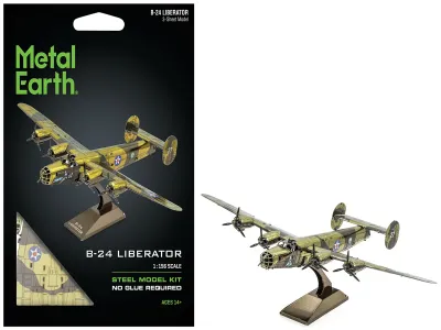 Metal Earth 1-MMS179 - Model Kit Consolidated B-24 Liberator Bomber Aircraft Diamon