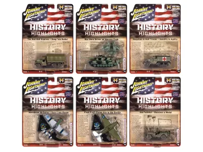 Johnny Lightning JLML014A - Military Set A of 6 pieces 2026 Release 1 Limited Edition 16