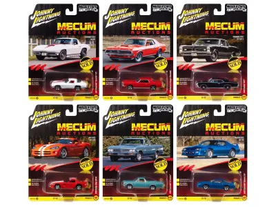 Johnny Lightning JLMC035A - Muscle Cars USA 2025 Release 3 Set A of 6 pieces MECUM Aucti