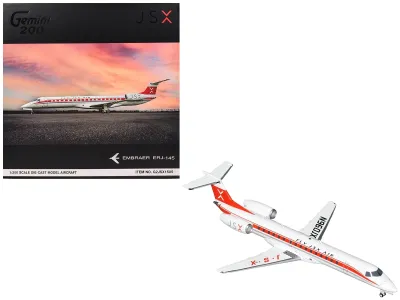 GeminiJets G2JSX1505 - Embraer ERJ-145 Commercial Aircraft JSX (N960JX) White with 