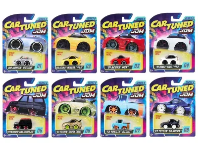 Car Tuned 558675-XX5 - JDM Tuners Series 6 Set of 8 Pieces Diecast Model Cars by Ca