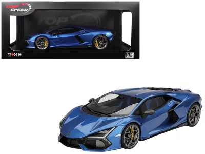 Top Speed TS0619 - Lamborghini Revuelto Blu Eleos Blue Metallic 118 Model Car b