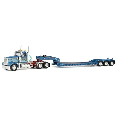 First Gear 60-2356 - Kenworth W900L Day Cab and Fontaine Magnitude Lowboy Trailer