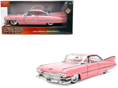 Jada Toys 38004 - 1959 Cadillac Coupe DeVille Pink with Pink and White Interio