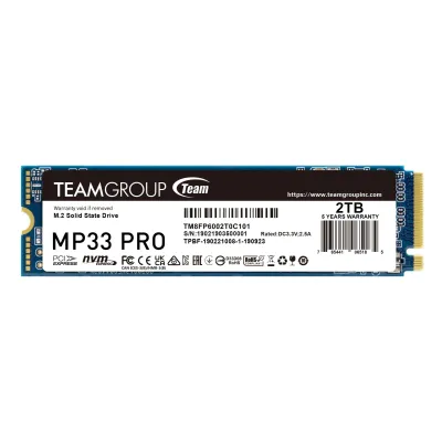 Team Group Inc TM8FPD002T0C101 - TEAMGROUP MP33 PRO M.2 2280 2TB PCIE 3.0 X4 WITH NVME 1.3 3D