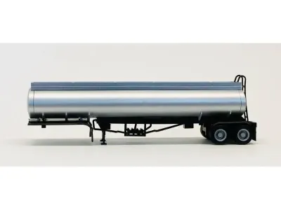 Promotex 005275S - Elliptical Tanker Trailer Silver 187 (HO) Plastic Model by P