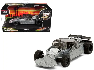 Jada Toys 34445-25TH - Flip Car Raw Metal Fast & Furious 6 (2013) Movie 25 Years of