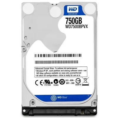 WESTERN TECH SYSTEMS WD7500BPVX - WD Blue 750GB 2.5 SATA Hard Drive - 5400 RPM