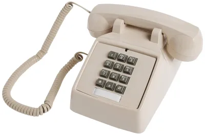Cortelco 250044-VBA-20MD - 2500 Basic Single Line Desk Telephone Fully Modular 9 Ft Han