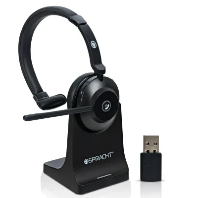 SPRACHT BC1039 - SPRACHT BLUES COMBO BTUSB SINGLE EAR HEADSET WITH BASE