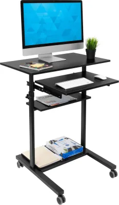 MountIt MI-7998B - MOUNT-IT, MOBILE STANDING DESK