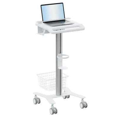MountIt MI-16029 - MOUNT-IT PRO, MEDHUB LAPTOP CART WITH SECURITY BAR