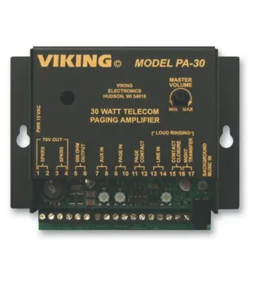 Viking Electronics PA-30 - Viking 30 Watt Telecom Paging Amp