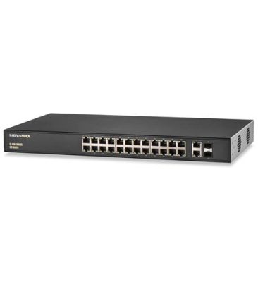 SIGNAMAX CONNECTIVTY FO-SC10020 - C-100 24 Port Fast Ethernet PoE+ Switchw