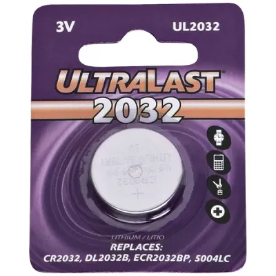 ULTRALAST UL2032 - REPLACEMENT KEYLESS ENTRY REMOTE BATTERY
