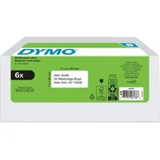 Newell Brands 2050764 - NEWELL-DYMO LABELWRITER 1IN X 2-18INWHT MULETRATAGI500CT6PK-