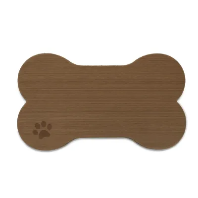 SeaDek 63207-91090 - Dog Bowl Mat - CappuccinoBlack - Large - 16.5 x 29.5