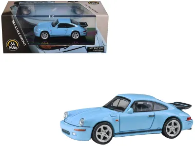 PARAGON PA-55299 - 1987 RUF CTR Gulf Blue 164 Diecast Model Car by Paragon Mode