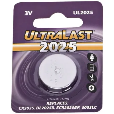 ULTRALAST UL2025 - 3V LITH COIN BATTERY