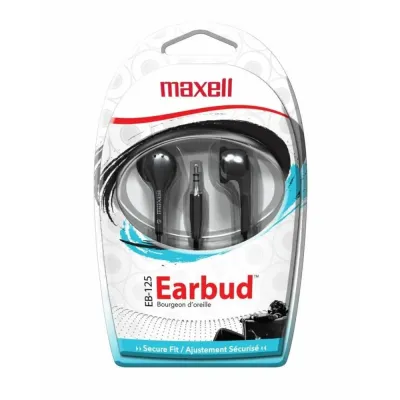 MAXELL 190568 - WIRED 3.5MM , OPP ON-EAR WIRED EARBUD WITH RUBBER EAR CUSHIO