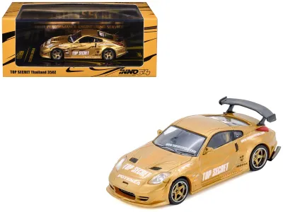 Inno Models IN64-350ZTST-TSTOS - Nissan Top Secret Thailand 350Z RHD (Right Hand Drive) Gold 