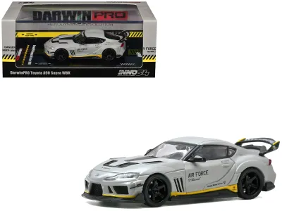 Inno Models IN64-A90DP-MGRAY - Toyota Supra (A90) WBK DarwinPro Air Force Matt Gray with Ca