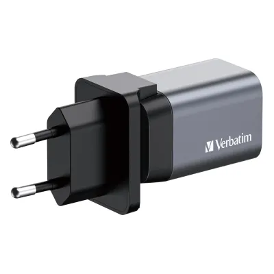 VERBATIM 32200 - Verbatim,32200, 35W, GaN, Wall Charger, USB-C PD port, USB-A