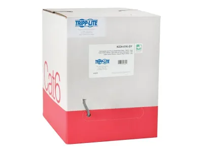 Eaton Tripplite N224-01K-GY - Tripp Lite 1000ft Cat6 Gigabit Bulk Cable Solid CMP Plenum P