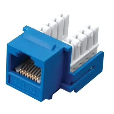 Vanco International 820423 - Cat5e 90 Degree Keystone 8 Conductor White