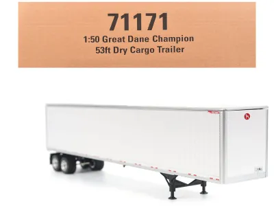 Diecast Masters 71171 - Great Dane Champion 53ft Dry Cargo Trailer White Transport S