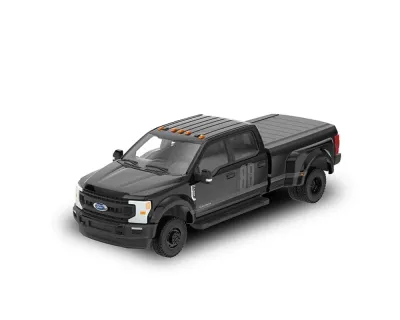 Greenlight 28190F - 2020 Ford F-450 XL Super Duty Pickup Truck Black Black Bandi