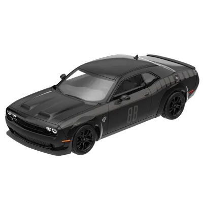 Greenlight 28190A - 2017 Dodge Challenger SRT Hellcat Widebody Black Black Bandi