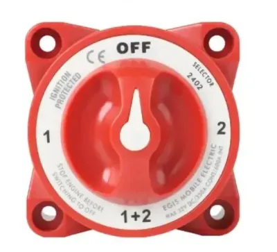 Egis Mobile Electric 2402 - EGIS 2402 e-Series 350A Battery Selector Switch Off1Both2 wA
