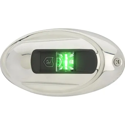 Navico Group NV4012SSG-7 - Attwood LightArmor Eliptical LED Navigation Light 2NM Stainl