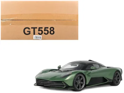 Gt Spirit GT558 - 2025 Aston Martin Valhalla Green Metallic with Black Top 118