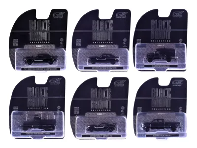 Greenlight 28190SET - Black Bandit Series 31 6 piece Set 164 Diecast Model Cars by
