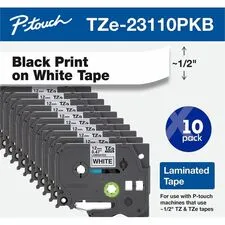 Brother BRT TZE23110PKB - Brother TZe Label Tape - Rectangle - Thermal Transfer - Blac