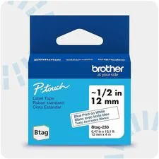 Brother BTAG233 - BTAG233 LABEL 0.47 IN X 13.1 FT (12 MM X 4 M) BTAG BLUE PRIN