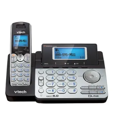VTECH VTE DS6151 - VTech DS6151 DECT 6.0 Cordless Phone - Silver - 2 x Phone Li