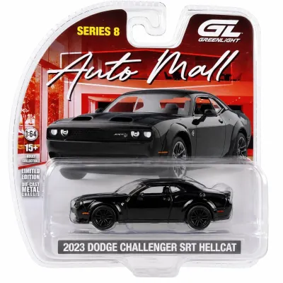 Greenlight 68080B - 2023 Dodge Challenger SRT Hellcat Widebody Black Auto Mall S